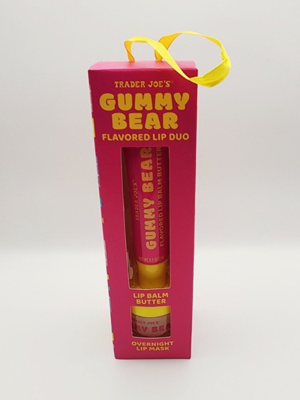 Trader Joes Gummy Bear Lip Duo Balm Butter Overnight Mask Limited Edition NIB